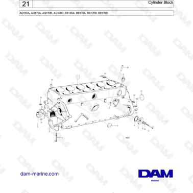 Volvo Penta AQ165 - Bloque...