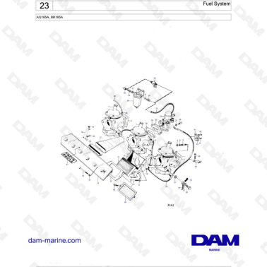 Volvo Penta AQ165A - Fuel system