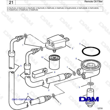 Volvo Penta 5.7L GL -...