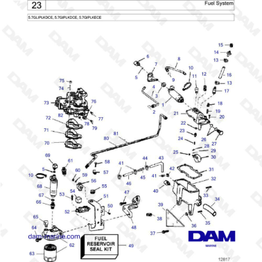 Volvo Penta 5.7L GL -...