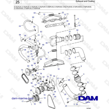 Volvo Penta 5.7L GL -...