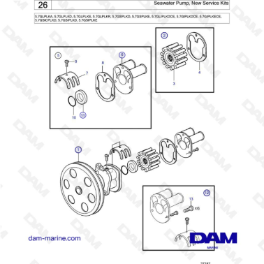 Volvo Penta 5.7L GL - Bomba...