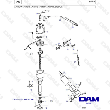 Volvo Penta 5.7L GL - Ignition