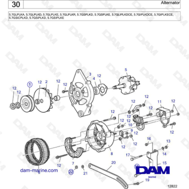 Volvo Penta 5.7L GL -...