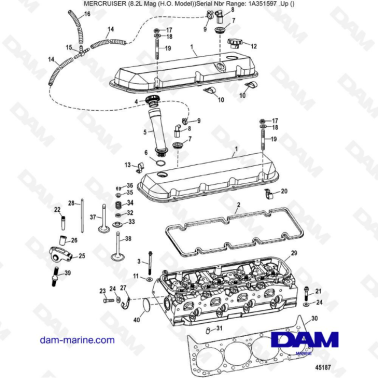 Mercruiser 502 MAG MPI HO - Cylinder head