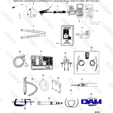 Mercury Verado 135 (SN 1B381712 à 1B517158) - Tools
