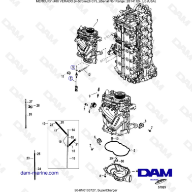 Mercury Verado 400 - Supercharger