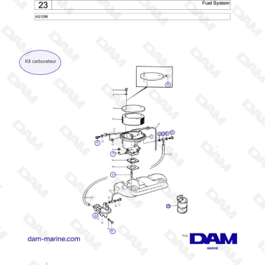 Volvo Penta AQ145 - Fuel system