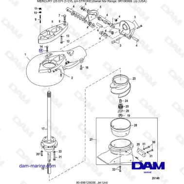 Mercury 25 EFI - Unidad de...