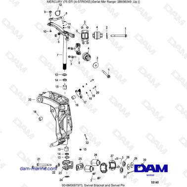 Mercury 75 EFI - Soporte...