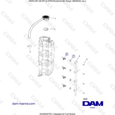 Mercury 90 EFI - Integrated air fuel module