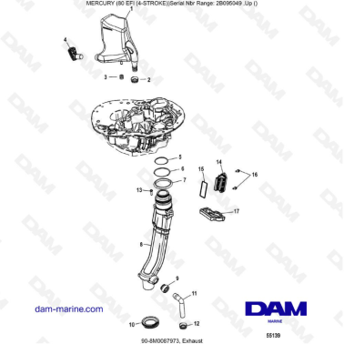 Mercury 90 EFI - Exhaust