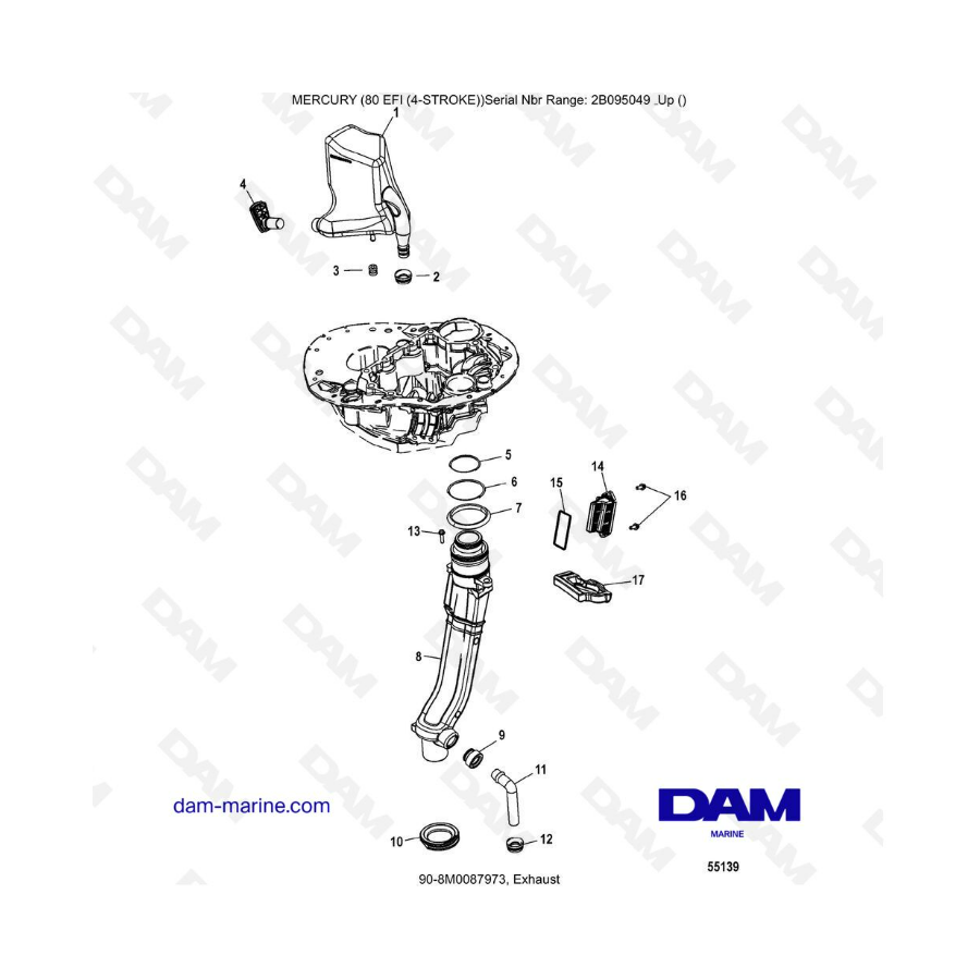 Mercury 90 EFI - Exhaust
