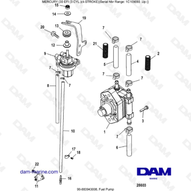 Mercury 30 EFI - Fuel pump