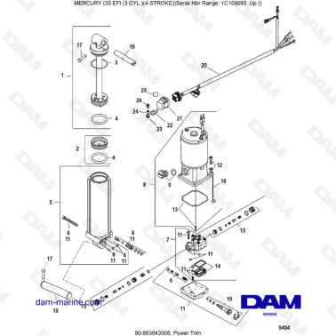 Mercury 30 EFI - Ajuste de...