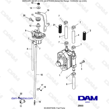 Mercury 60 EFI - Fuel pump