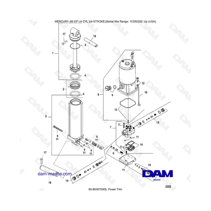 Mercury 60 EFI - Ajuste de potencia 