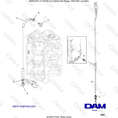 Mercury V-150 EFI (2.5L) -...