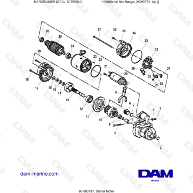 MERCRUISER D7.3L D-TRONIC - Starter Motor