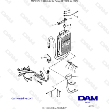 Mercury Mariner V-220 - E.C.U. ASSEMBLY