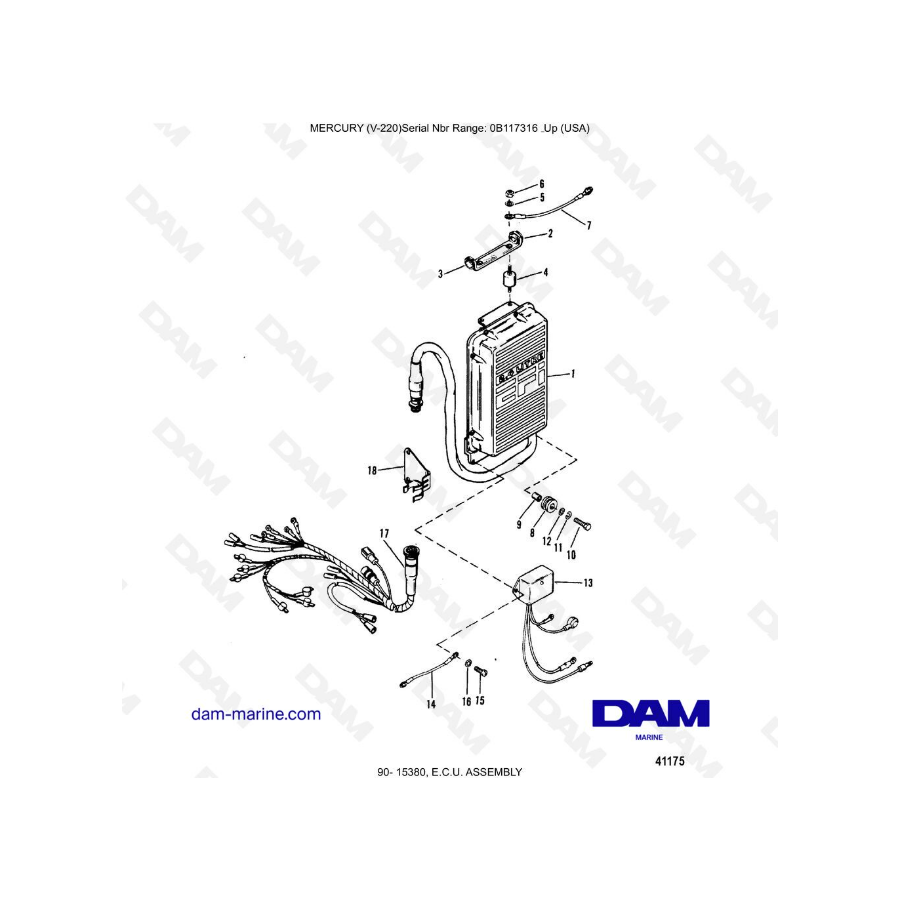 Mercury Mariner V-220 - E.C.U. ASSEMBLY