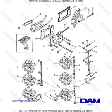 MERCURY (250/275) - PLACA...