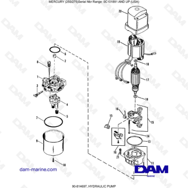 MERCURY (250/275) - HYDRAULIC PUMP