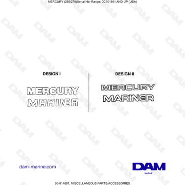 MERCURY (250/275) -  MISCELLANEOUS PARTS/ACCESSORIES