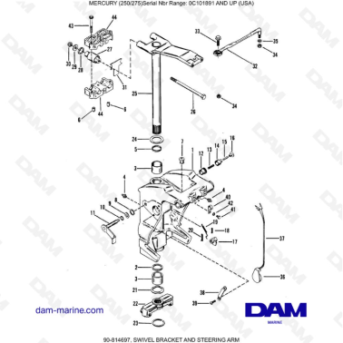 MERCURY (250/275) - SOPORTE...