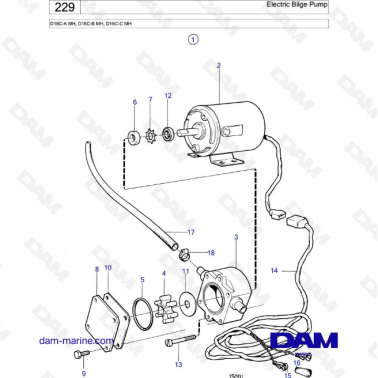 Volvo Penta D16 - Electric Bilge Pump
