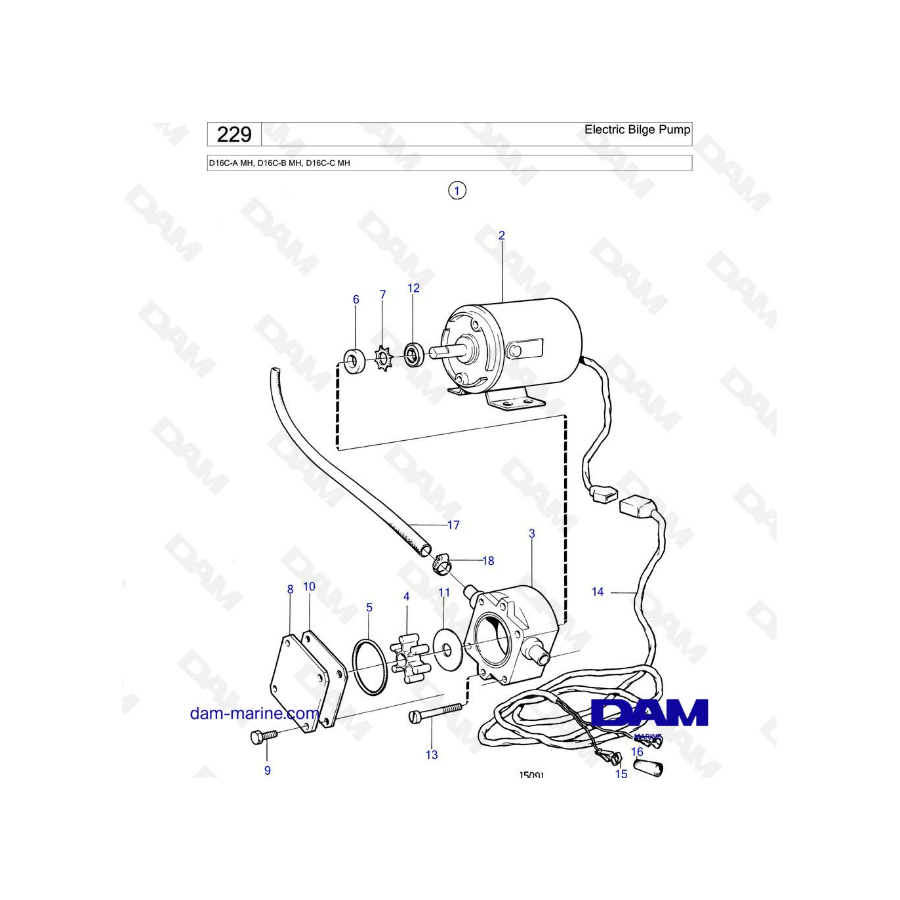Volvo Penta D16 - Electric Bilge Pump