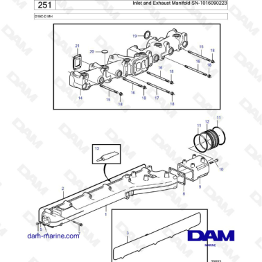 Volvo Penta D16 - Colector...