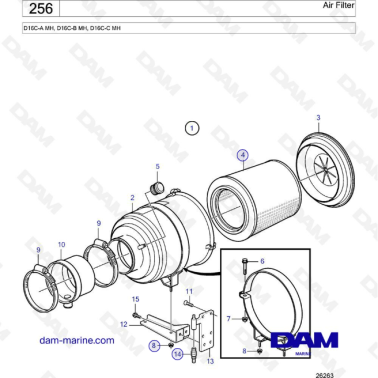 Volvo Penta D16 - Air Filter