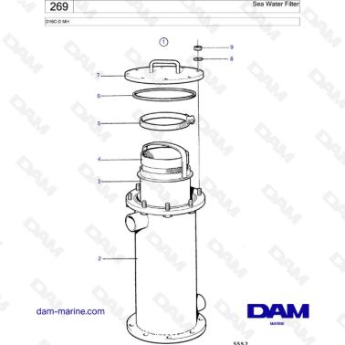 Volvo Penta D16 - Sea Water Filter