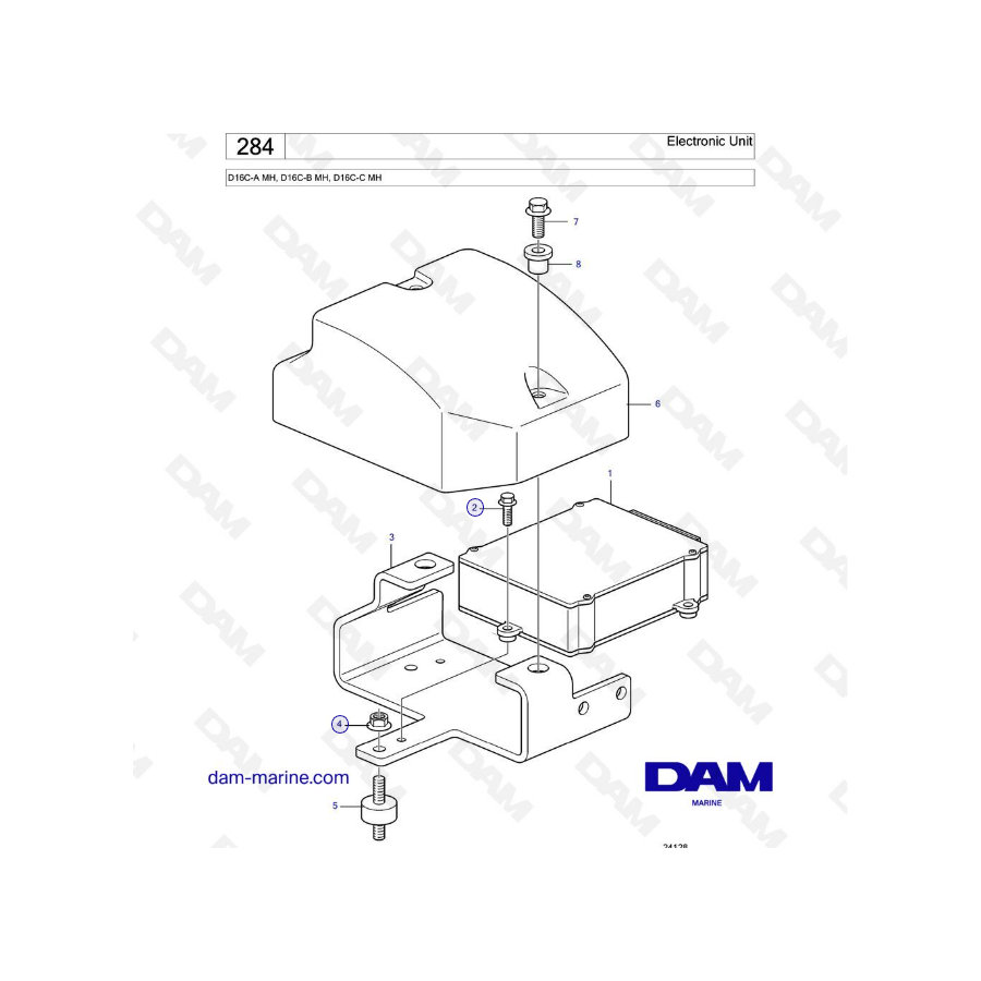 Volvo Penta D16 - Unidad electrónica