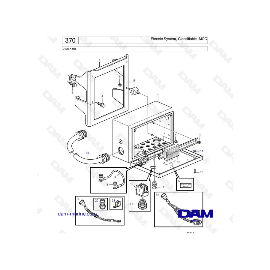 Volvo Penta D16 - Sistema Eléctrico, Clasificable. MCC