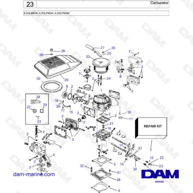 Carburador - 7.4GLIMDM,...