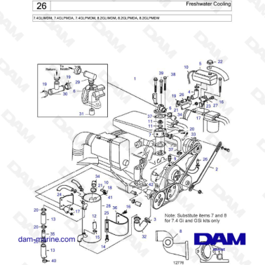 Freshwater Cooling  - 7.4GLIMDM, 7.4GLPMDA, 7.4GLPMDM, 8.2GLIMDM, 8.2GLPMDA, 8.2GLPMDM