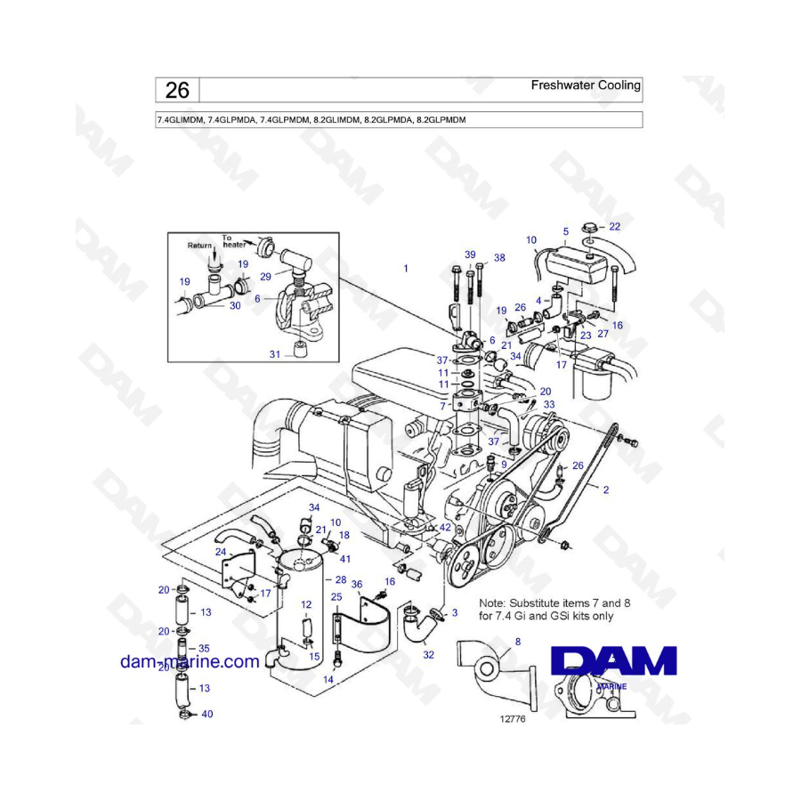 Freshwater Cooling  - 7.4GLIMDM, 7.4GLPMDA, 7.4GLPMDM, 8.2GLIMDM, 8.2GLPMDA, 8.2GLPMDM