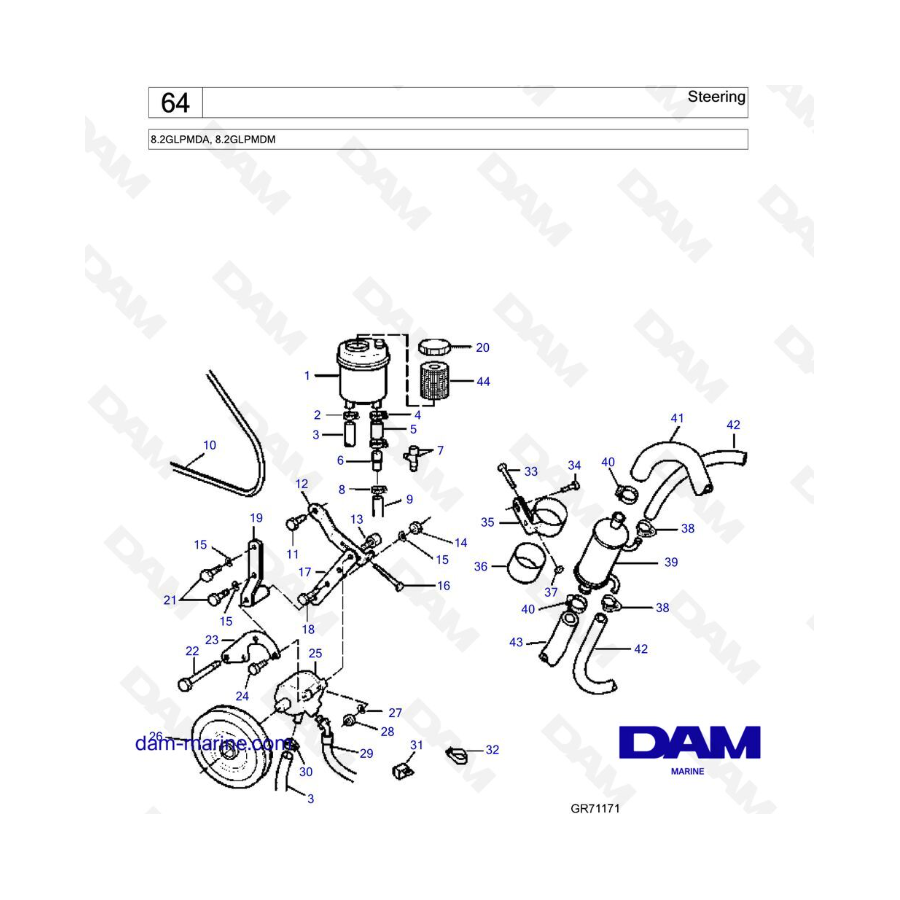 Steering - 8.2GLPMDA, 8.2GLPMDM