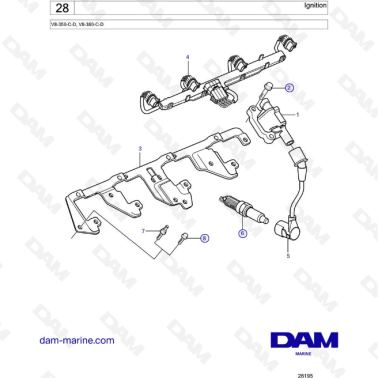 Volvo Penta V8-350 / V8-380 - Ignition