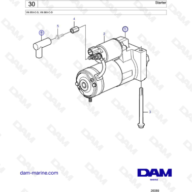Volvo Penta V8-350 / V8-380 - Starter