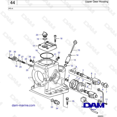 Volvo Penta IPS-A - Upper gear housing