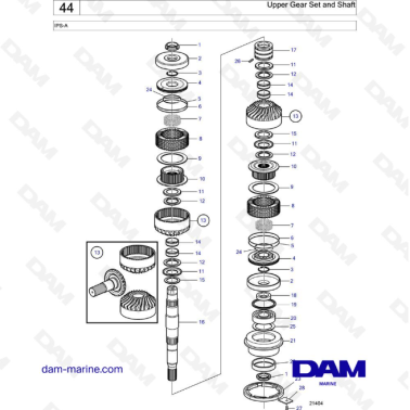 Volvo Penta IPS-A - Upper Gear Set and Shaft