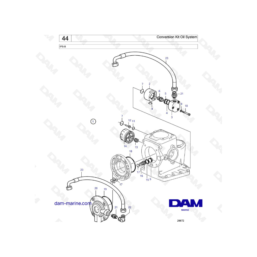 Volvo Penta IPS-B - Conversion Kit Oil System