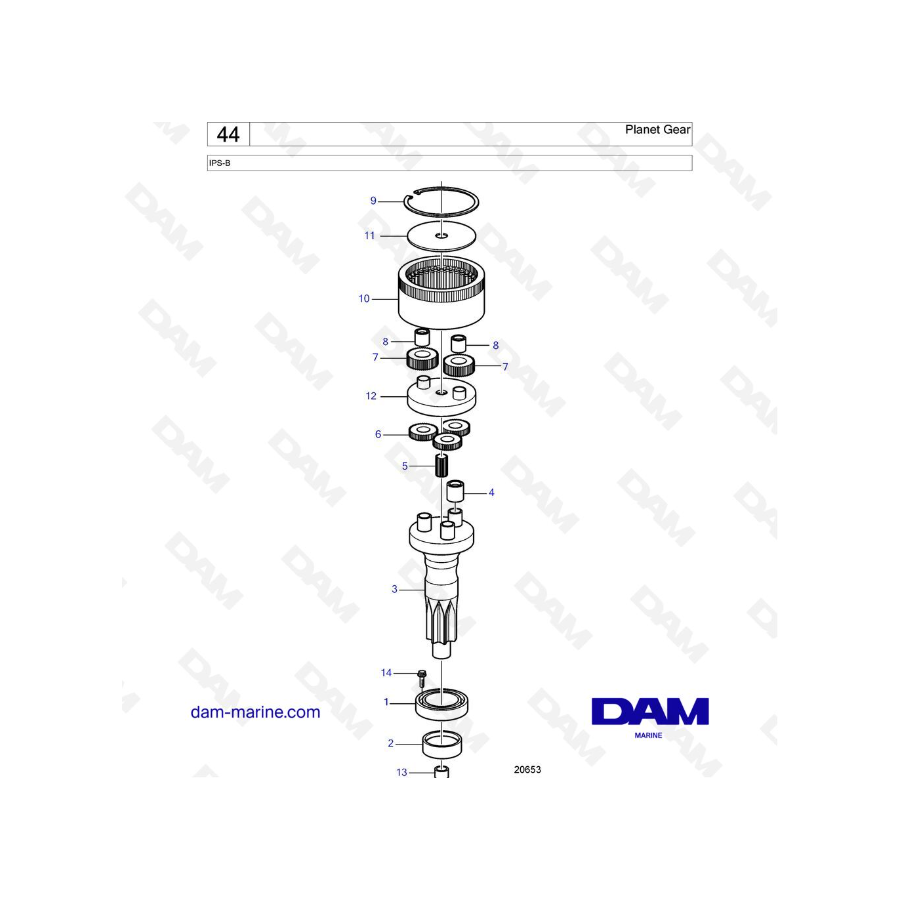 Volvo Penta IPS-B - Planet Gear Volvo Penta IPS-B - Planet Gear