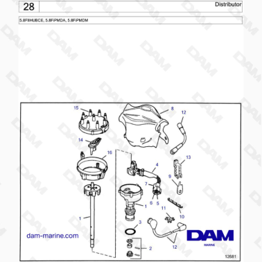 VOLVO PENTA 5.8FIIHUBCE, 5.8FiPMDA, 5.8FiPMDM - Distributor