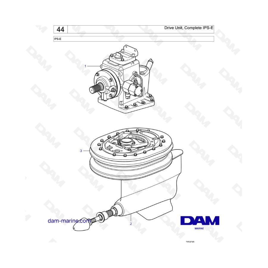 VOLVO PENTA IPS-E - Unidad de accionamiento, IPS-E completa