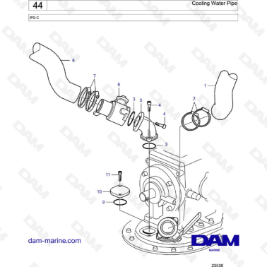 Volvo Penta IPS-C - Tubería...