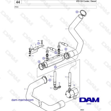 VOLVO PENTA IPS-E - IPS Oil Cooler, Diesel